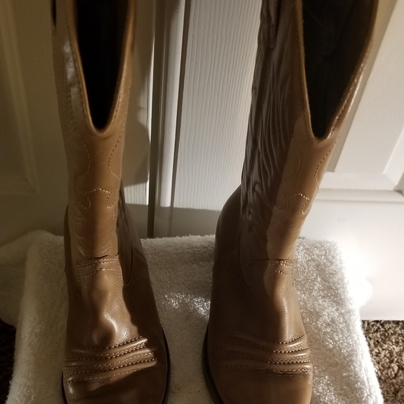 Women Leather Cowboy boots - Picture 3 of 3